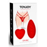 Designer Edition TOYJOY Stimulateur de clitoris avec culotte dentelle Divine Panty Rouge